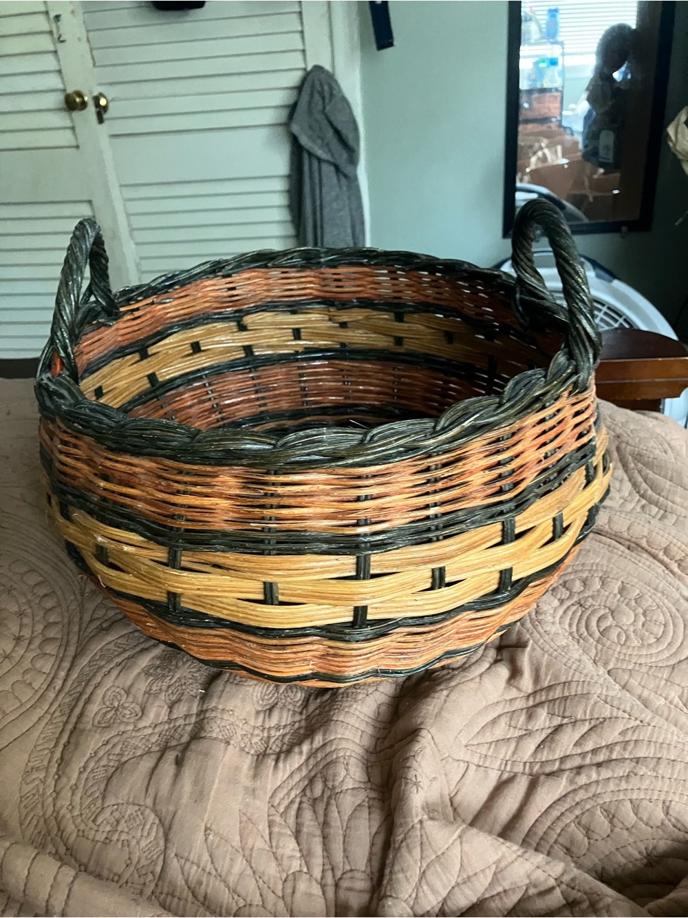 Handmade Woven Wicker Fruit Basket